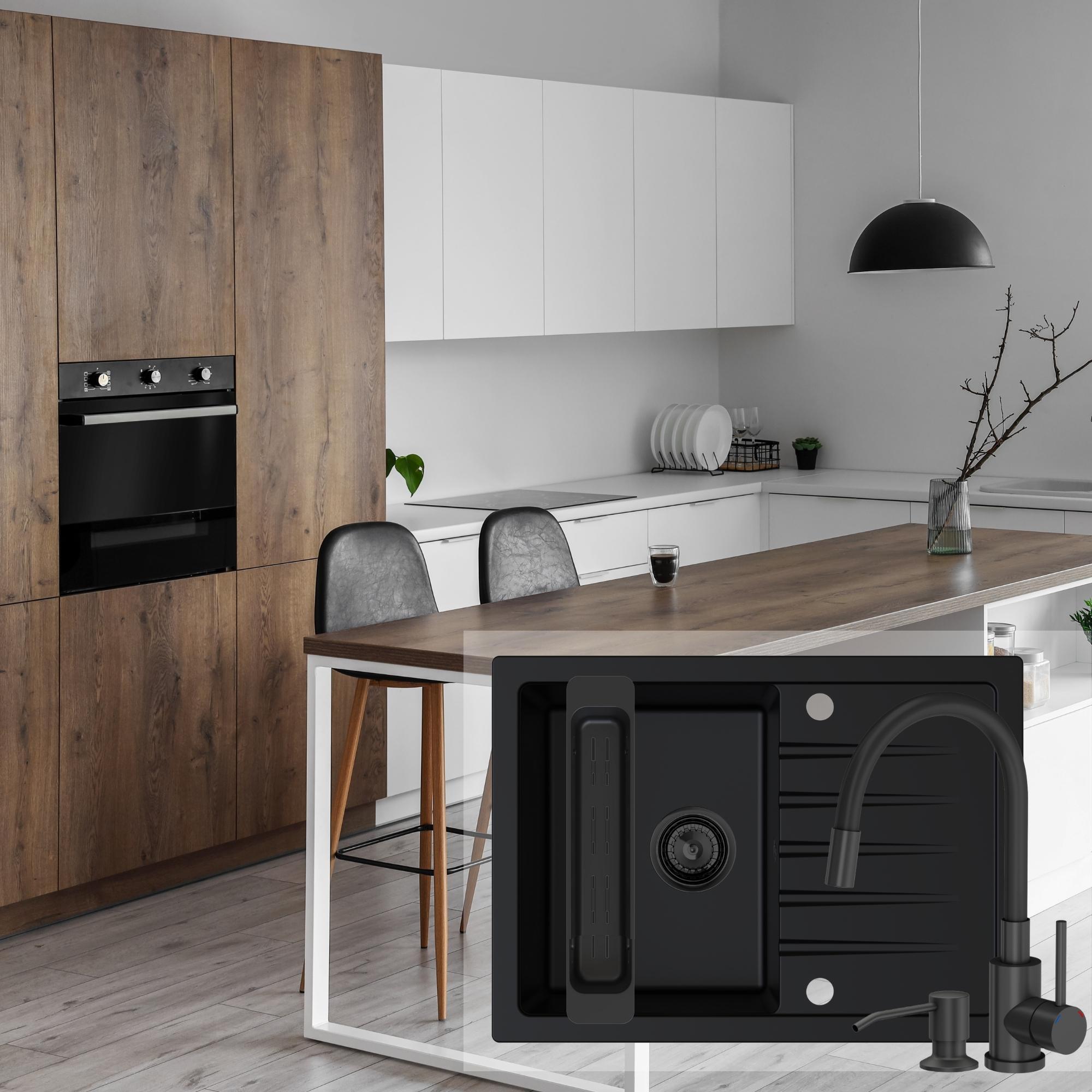 Miejska kuchnia - zlew z ociekaczem